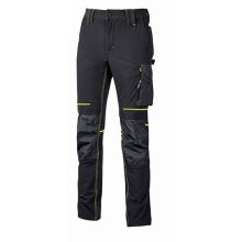 PANTALON ATOM BLACK CARBON JAUNE FLUO